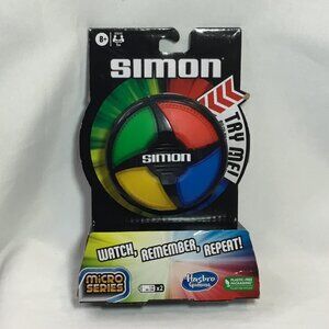 Micro Series Simon 3.5” Mini Electronic Handheld Classic Game Hasbro New In Box!